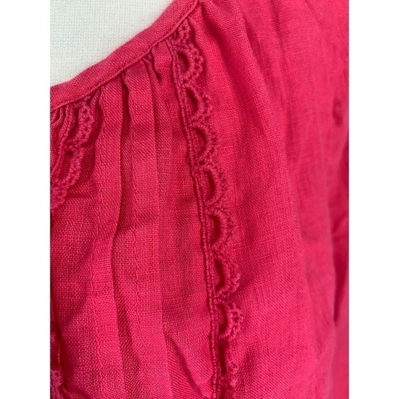 Soft Surroundings Casual Embroidered Button Down Top - Picture 4 of 9